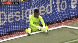 El arquero y un insólito gol.