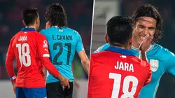 El polémico episodio de Cavani y el dedo de Jara se sigue recordando en Chile.