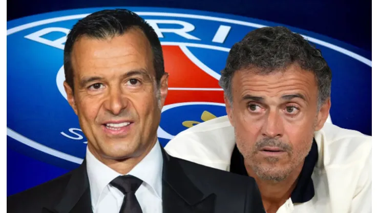 Jorge Mendes y Luis Enrique.