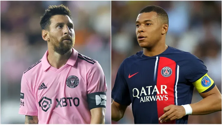 Lionel Messi y Kylian Mbappé.