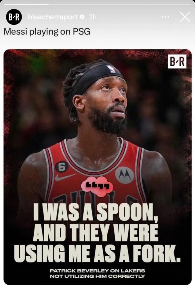 Mensaje contra el PSG desde USA (Foto: Instagram / @bleacherreport)