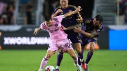 La 'Pulga' recibió amarilla contra Orlando City y estuvo cerca de ver la tarjeta roja.