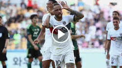 Neymar Júnior anotó dos goles y una asistencia en el partido amistoso del PSG vs. Jeonbuk. @PSG_Inside