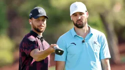 Stephen Curry y Klay Thompson.