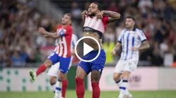 El delantero de 29 años tuvo el triunfo ante la Real Sociedad pero falló en la ejecución.