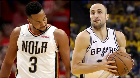 C. J. McCollum y Emanuel Ginóbili.