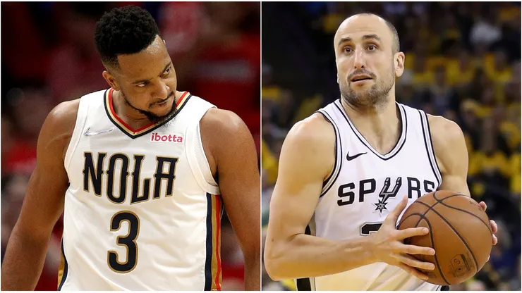 C. J. McCollum y Emanuel Ginóbili.