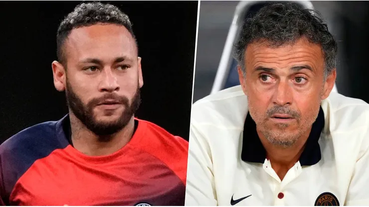Neymar todavía no sumó minutos con Luis Enrique en el PSG. Getty Images.