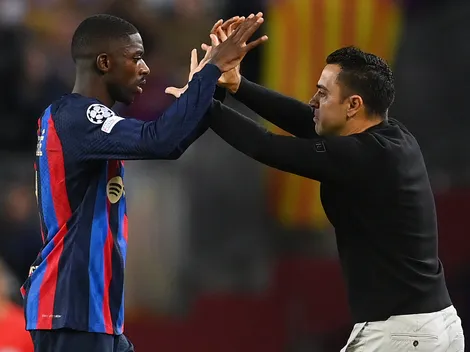 Xavi se calentó con la decisión de Dembélé por PSG