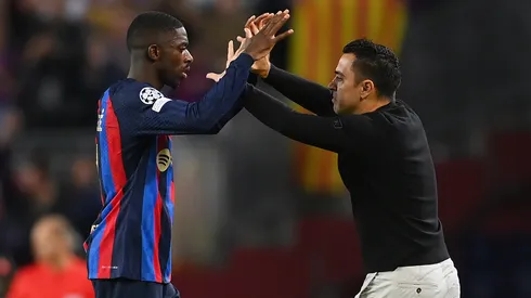 El DT del Barcelona se calentó con la salida del francés.