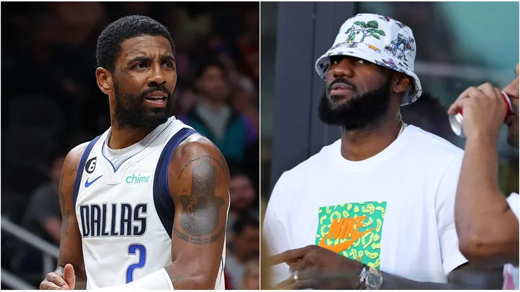 Kyrie Irving y LeBron James.