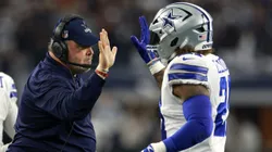 Ezekiel Elliott y Mike McCarthy.