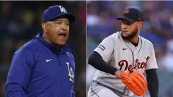 Dave Roberts y Eduardo Rodríguez.