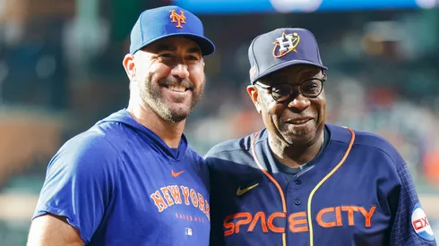 Justin Verlander y Dusty Baker.