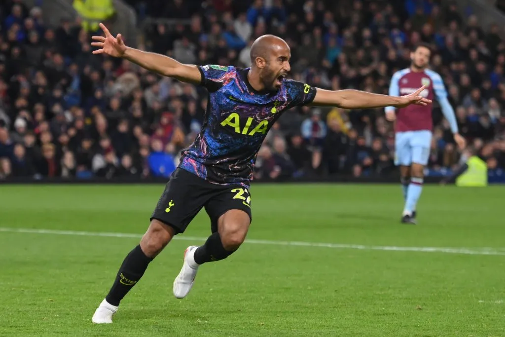 Lucas Moura se despidió del Tottenham en mayo, tras cinco años en el club. (Photo by Stu Forster/Getty Images)