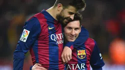 Gerard Piqué y Lionel Messi.