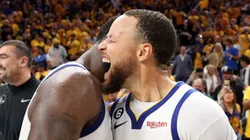 Draymond Green y Stephen Curry.