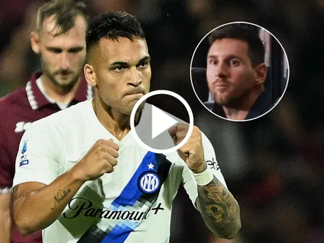 Le puso presión a Messi: Los 4 goles de Lautaro Martínez con Inter