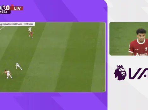 Liverpool perjudicado: Premier reconoce "error significativo" en gol anulado a Díaz