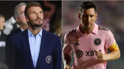 David Beckham y Lionel Messi.