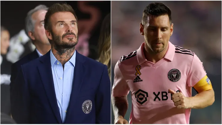 David Beckham y Lionel Messi.