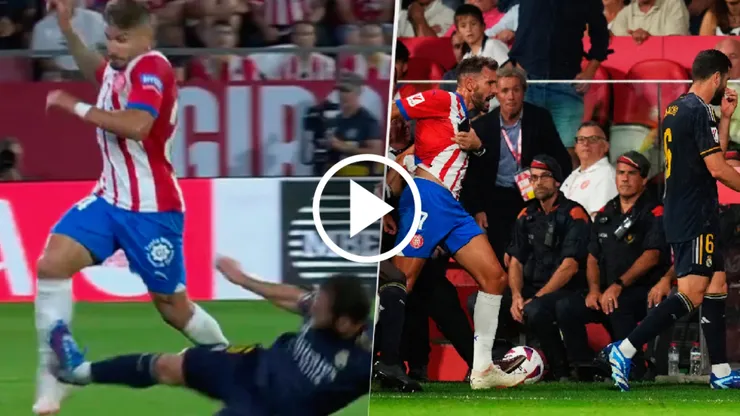 La patada de Nacho y un entredicho con Stuani casi termina mal.