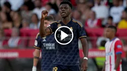 El puño en alto de Tchouaméni tras su gol ante Girona.