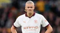 Erling Haaland dijo que jugar en Manchester City le permite tener a su familia cerca. Getty Images.