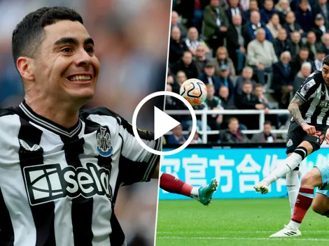 Almirón pateó de lejos y metió uno de sus mejores goles en Newcastle