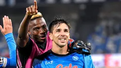 Victor Osimhen y Gio Simeone.