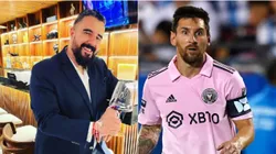 Álvaro Morales y Lionel Messi.