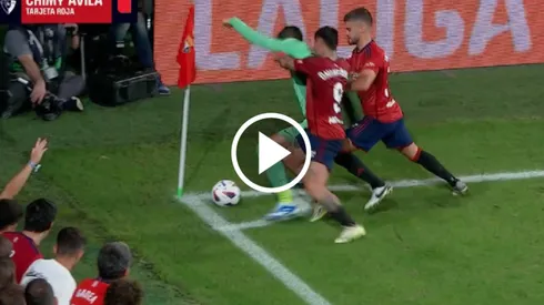 La polémica jugada se registró sobre el final del partido.