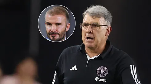 David Bekcham y Gerardo Martino.