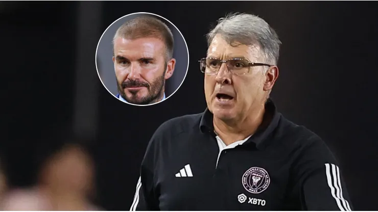 David Bekcham y Gerardo Martino.