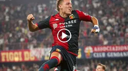 Control, volea y golazo de Mateo Retegui contra la Roma