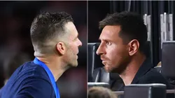 Ben Olsen y Lionel Messi.