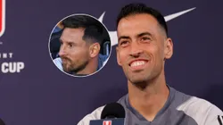 Lionel Messi y Sergio Busquets.