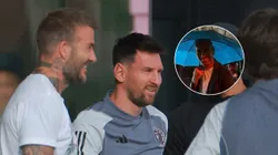 David Beckham y Lionel Messi.