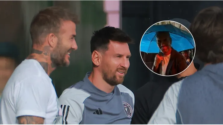 David Beckham y Lionel Messi.