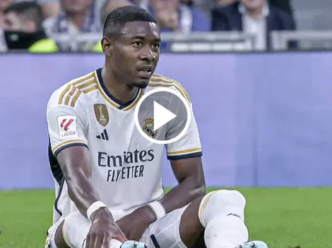 Preocupación en el Real Madrid, David Alaba pidió el cambio y se fue directo al vestuario