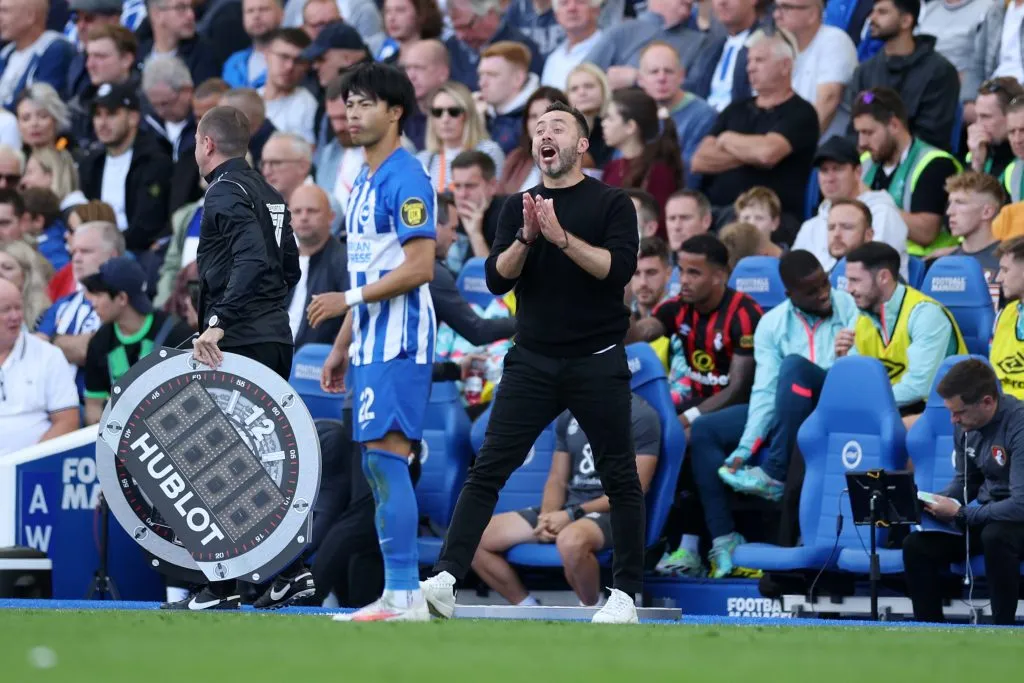 Roberto De Zerbi sería uno de los candidatos a suplantar a Carlo Ancelotti en el Real Madrid. Getty Images.