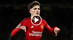 VIDEO | Garnacho metió su primer gol en la temporada y lo festejó a lo CR7