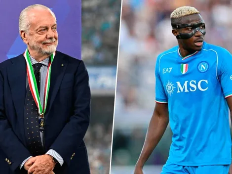 Presidente de Napoli bajo investigación por el fichaje de Osimhen