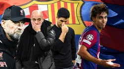 Pep Guardiola, Mikel Arteta, Jurgen Klopp y Joao Félix.