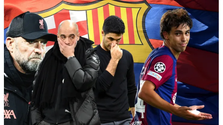 Pep Guardiola, Mikel Arteta, Jurgen Klopp y Joao Félix.