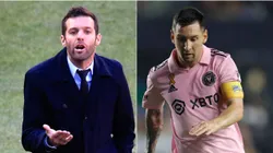 Ben Olsen y Lionel Messi.