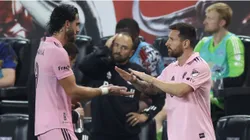 Leonardo Campana y Lionel Messi