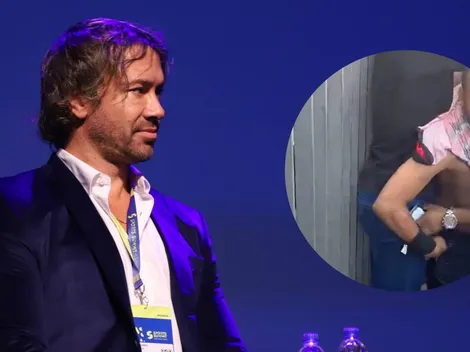 ¡Captado en video! Le robaron el celular a Diego Lugano en el festejo de Sao Paulo