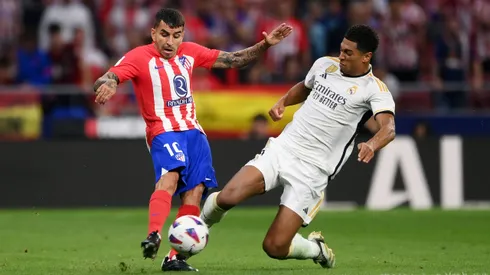 El Atlético de Madrid teme que Ángel Correa padezca una lesión a raíz de la entrada de Jude Bellingham en el Derbi Madrileño. Getty Images.