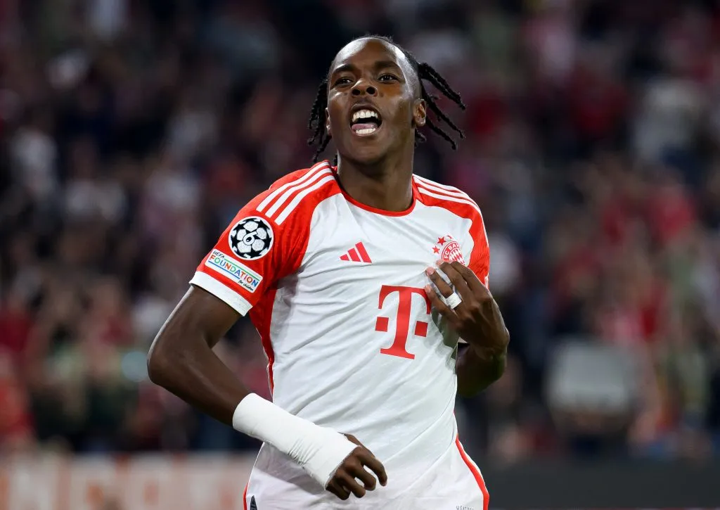 Mathys Tel, nuevo objetivo para el Real Madrid. (Photo by Matthias Hangst/Getty Images)